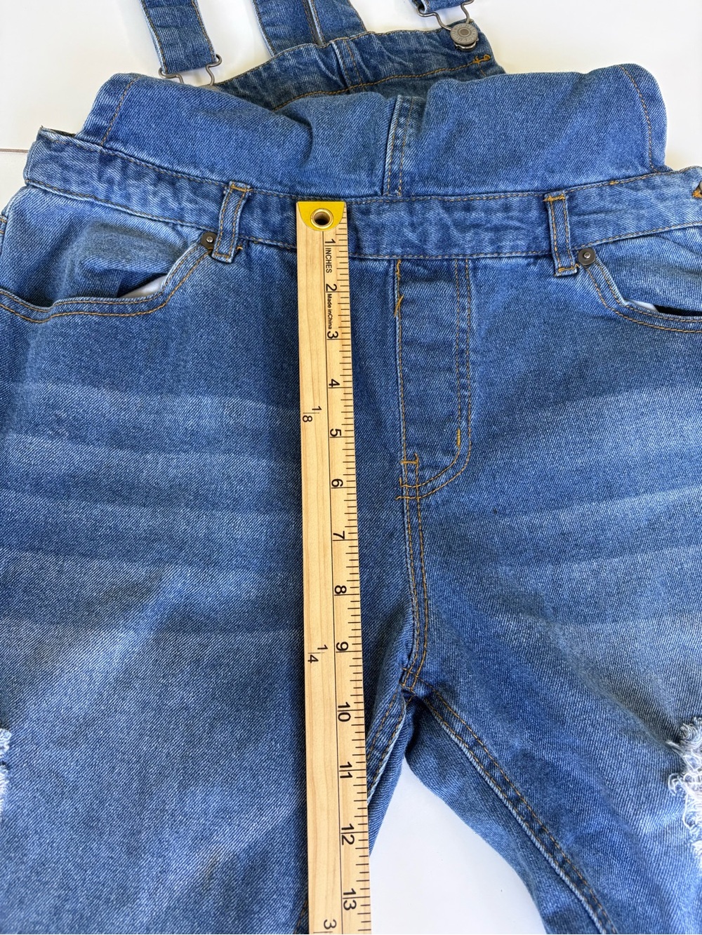 Love tree Denim woman’s  Light Blue Overalls Medium - Picture 7 of 9